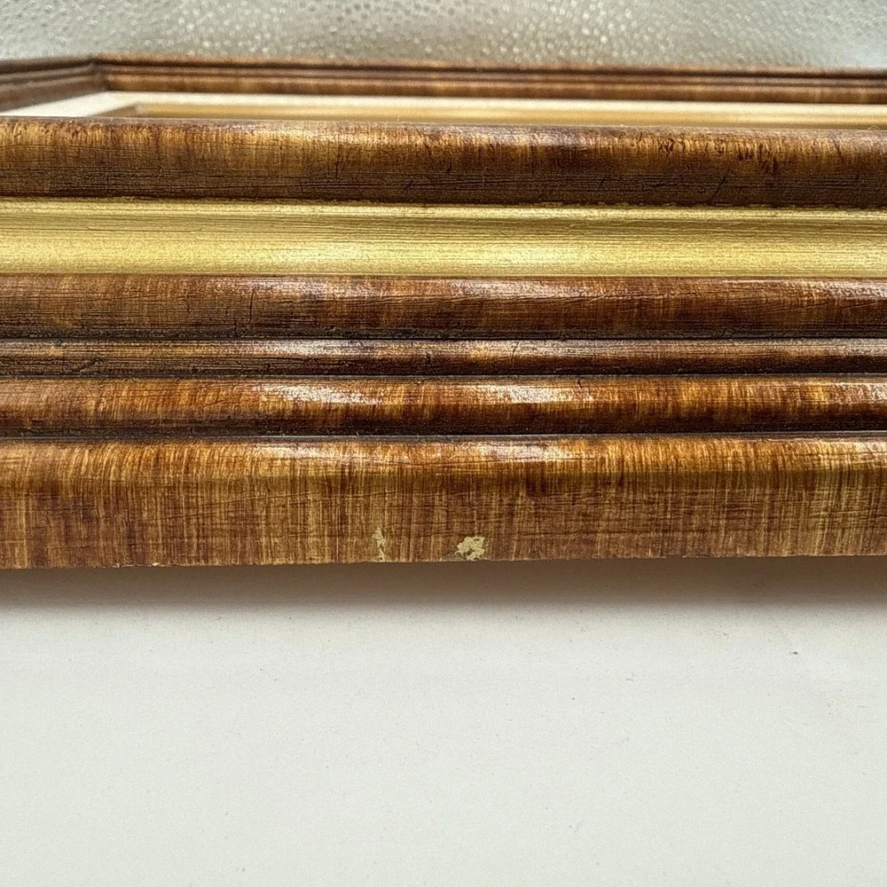 Vtg‎ Ornate Gold Carved Wood Hold A 14x11